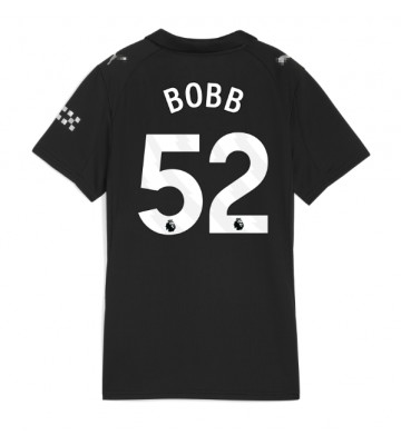 Manchester City Oscar Bobb #52 Segunda Equipación Mujer 2025-26 Manga Corta